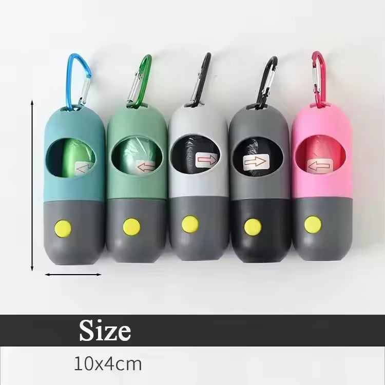מחזיק שקיות עם תאורה שמלווה אותך בכל טיול 🐾💡