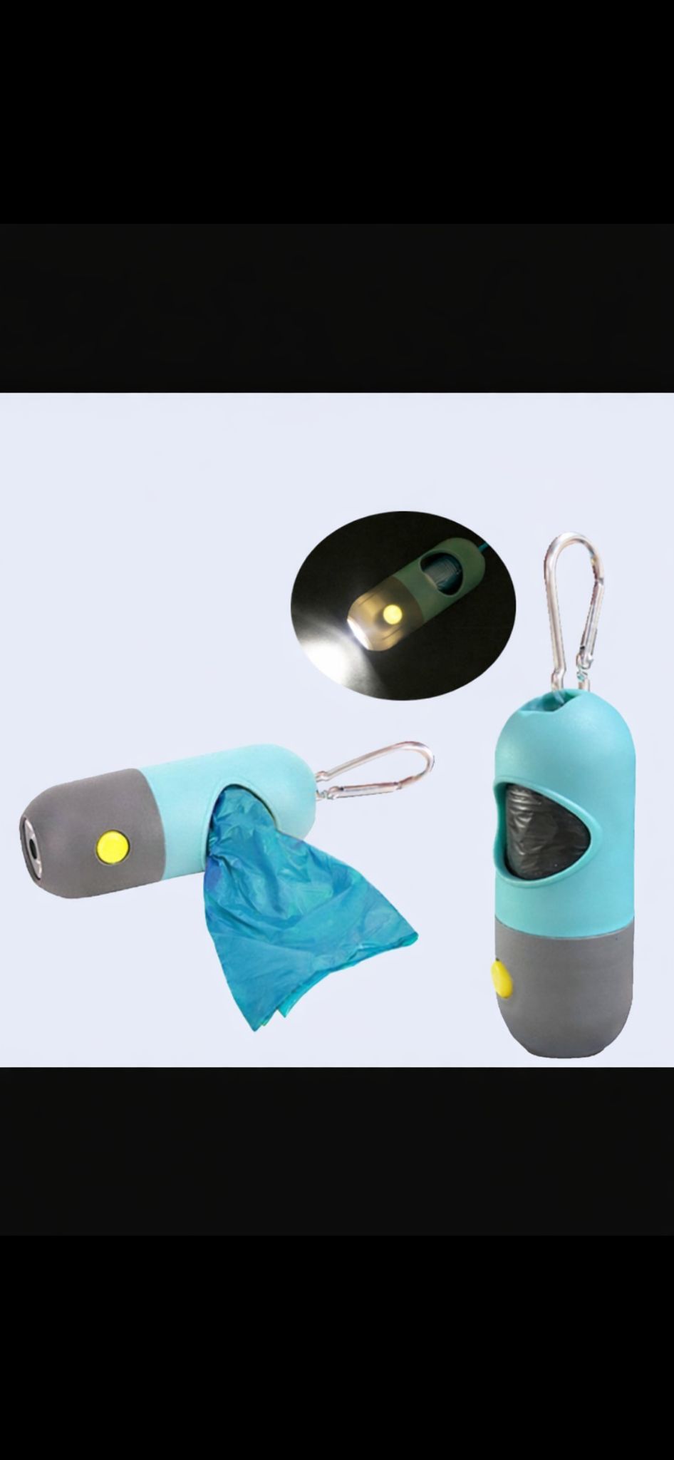 מחזיק שקיות עם תאורה שמלווה אותך בכל טיול 🐾💡